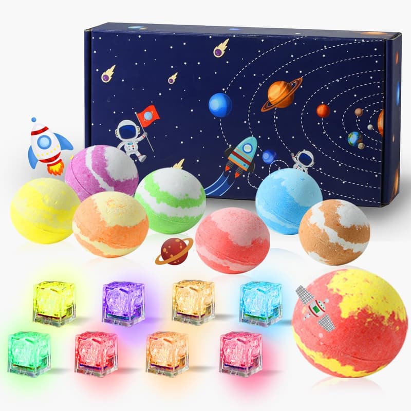 Planeten-Badebomben mit Spielzeug, 8er-Pack, für Frauen und Freundinnen