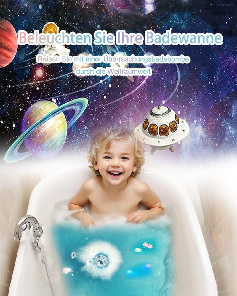 Planeten-Badebomben mit Spielzeug, 8er-Pack, für Frauen und Freundinnen