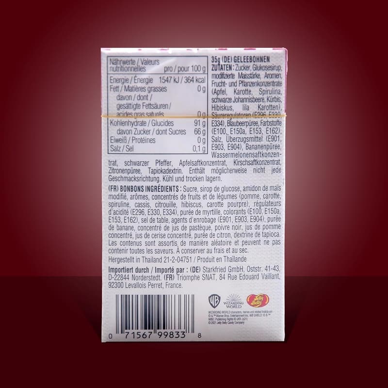 Harry Potter Bertie Botts Bohnen – Verschiedene Geschmäcker, 35g