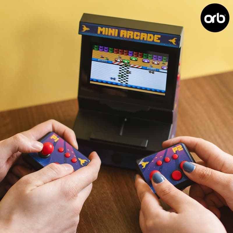Mini-Arcade-Maschine für 2 Spieler mit 300 Retro-Spielen, 4,3 Zoll Bildschirm