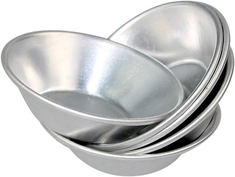 Eloxierte Aluminium-Tartform für Muffins und Pudding 24er Set