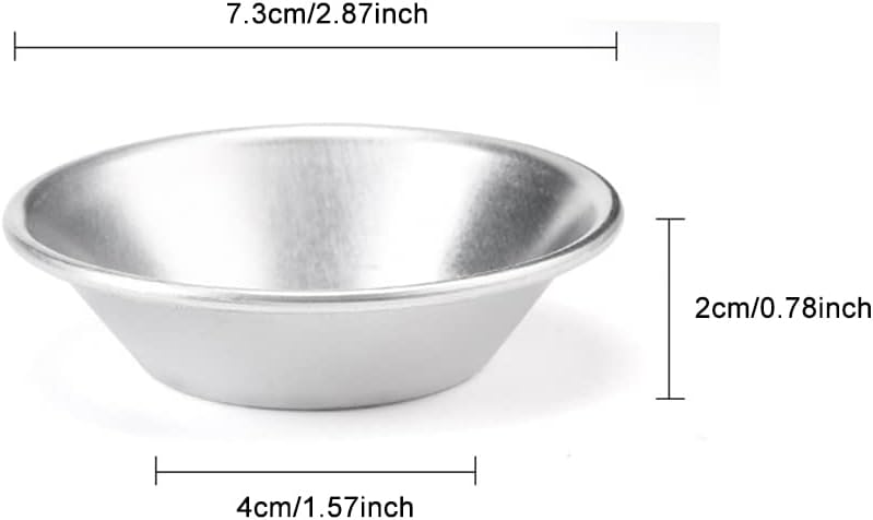 Eloxierte Aluminium-Tartform für Muffins und Pudding 24er Set