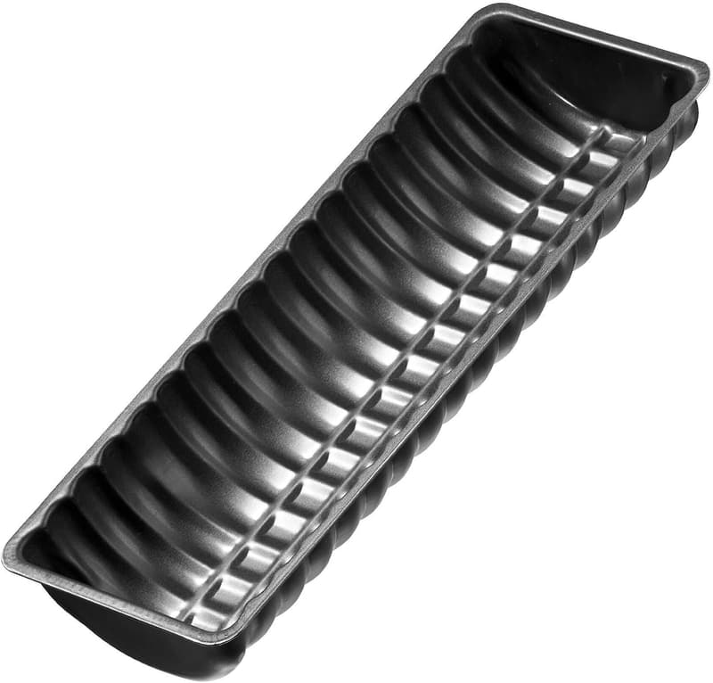Antihaft-Rehrückenform 30 cm aus hochwertigem Schwarz für Stollen