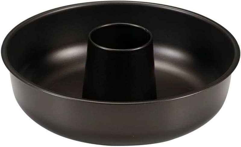 Krapfenform 25 cm aus Stahl mit doppelter Antihaftbeschichtung, schwarz