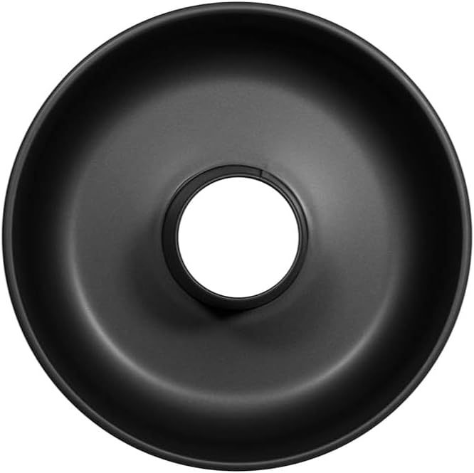 Krapfenform 25 cm aus Stahl mit doppelter Antihaftbeschichtung, schwarz