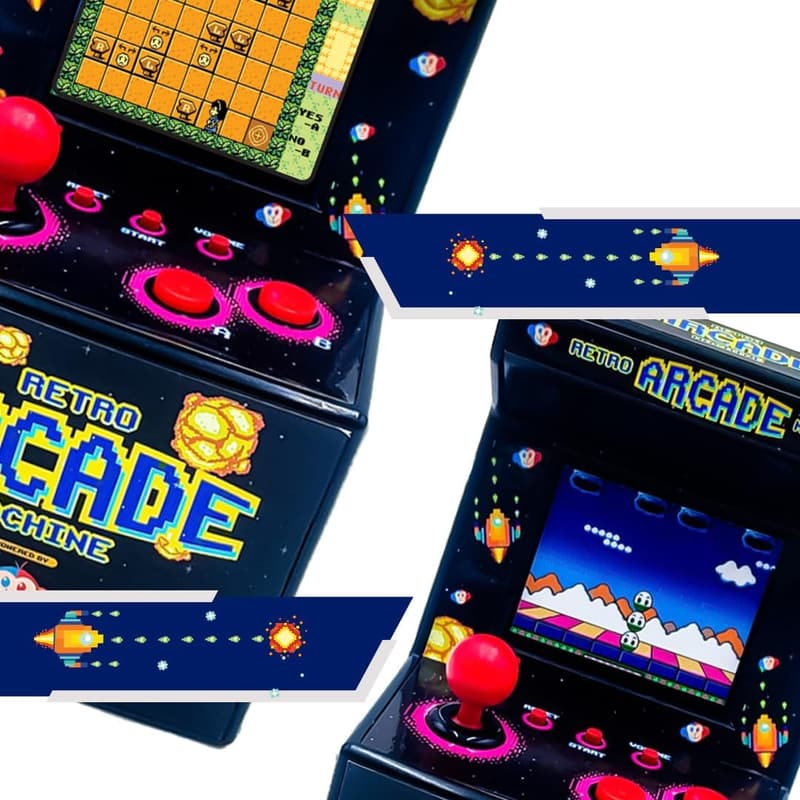 Mini Arcade Konsole mit 240 Spielen – 8 Bit Retro Gaming Erlebnis
