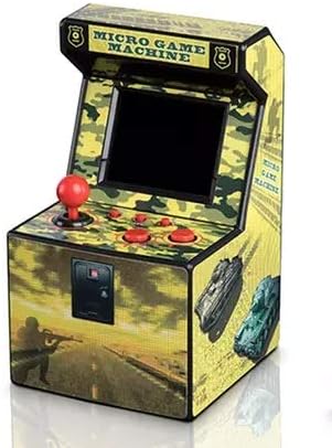 Tragbare Mini Arcade-Konsole mit 250 Spielen - Geek-Geschenk (Gelb)