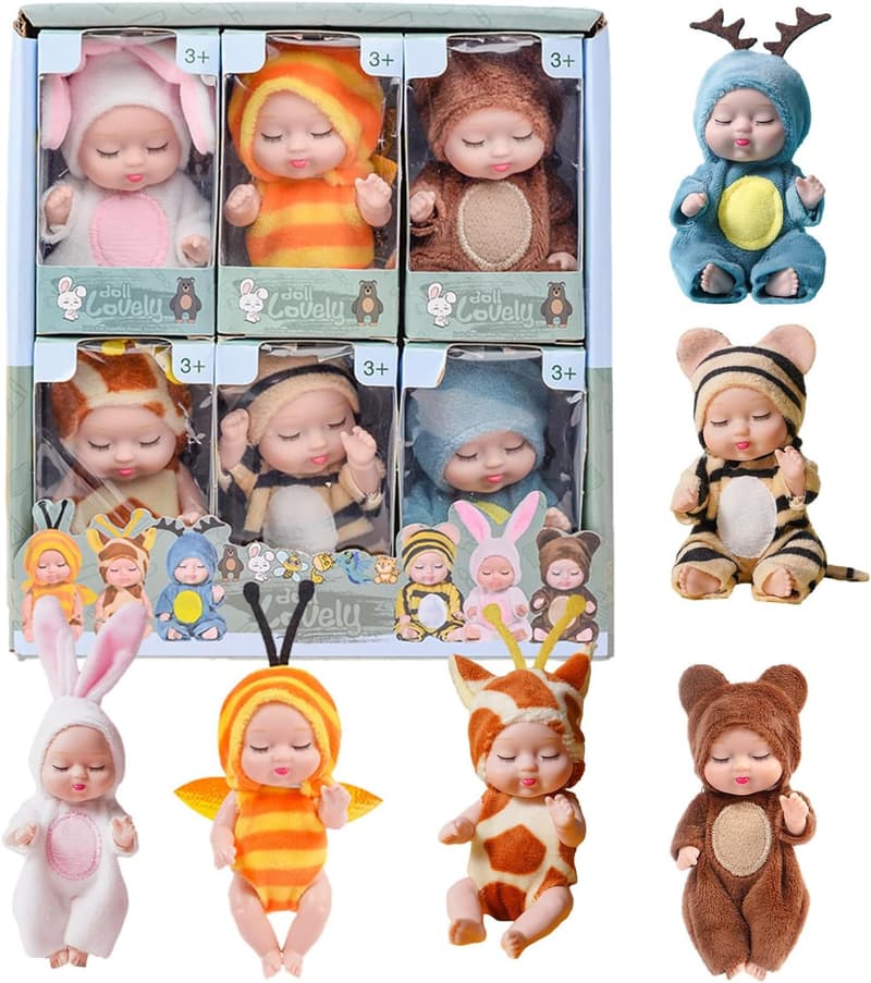 Realistische Zwilling Reborn Puppen mit Zubehör – interaktives Spielzeug