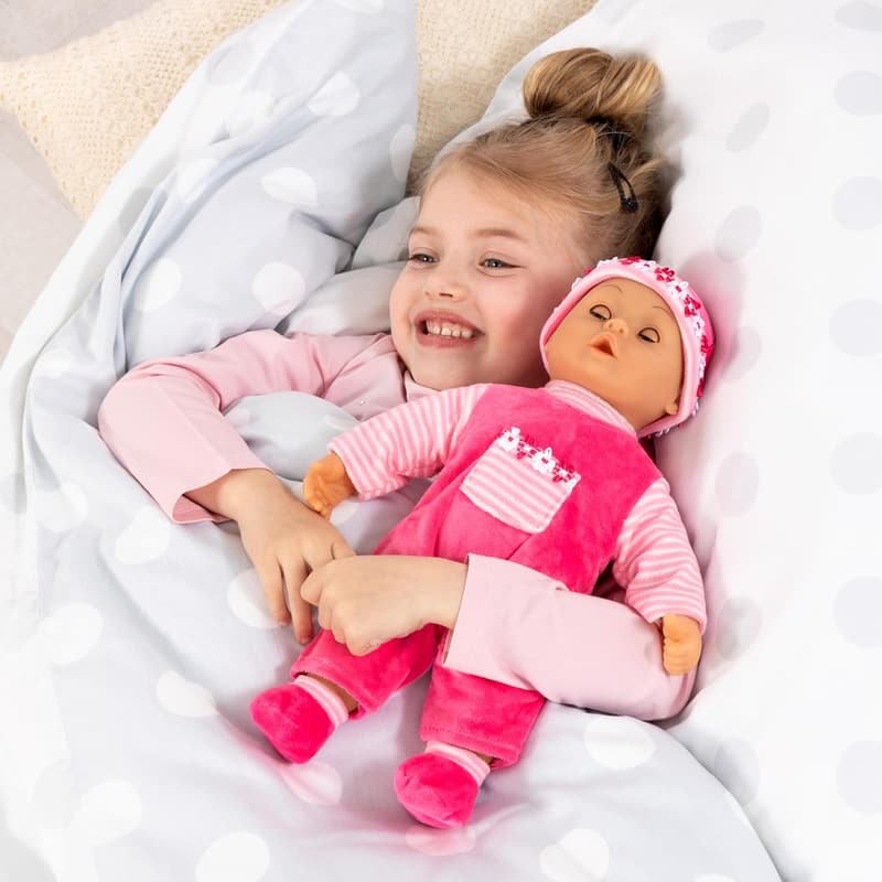 Bayer Design Babypuppe „First Words“ – 38 cm, pink, spricht 24 Laute