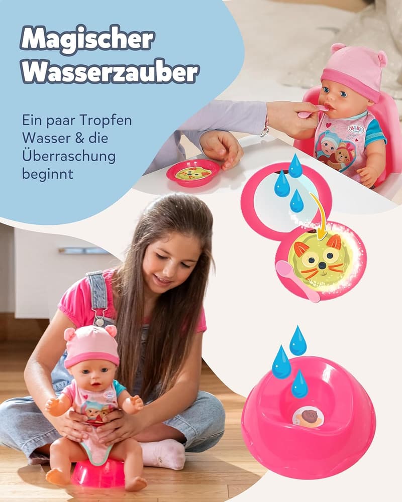 BABY born Emma - 43 cm Babypuppe mit 10 Funktionen und Zubehör