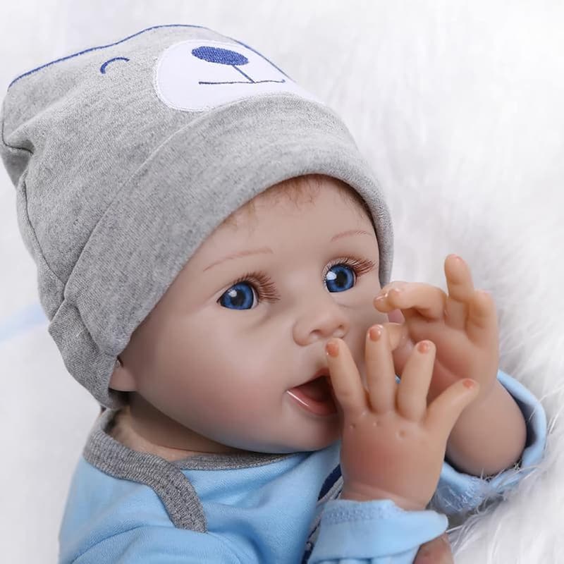 Handgemachte 22 Zoll Reborn Baby-Puppe aus Silikon - lebensecht