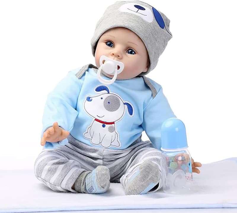 Handgemachte 22 Zoll Reborn Baby-Puppe aus Silikon - lebensecht