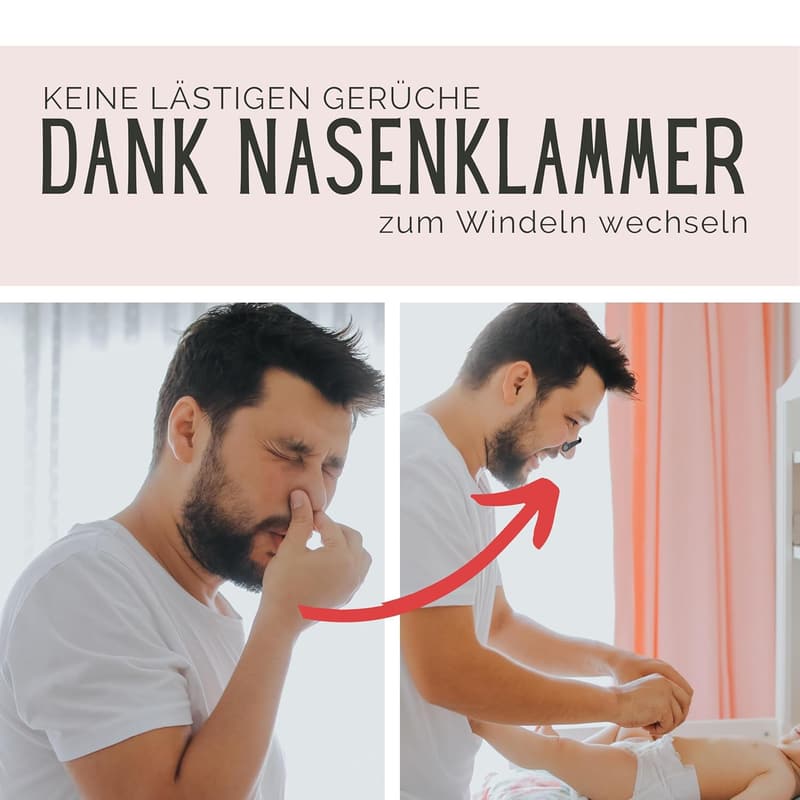 Nasenklammer für werdende Väter – lustiges Geschenk zur Babyparty