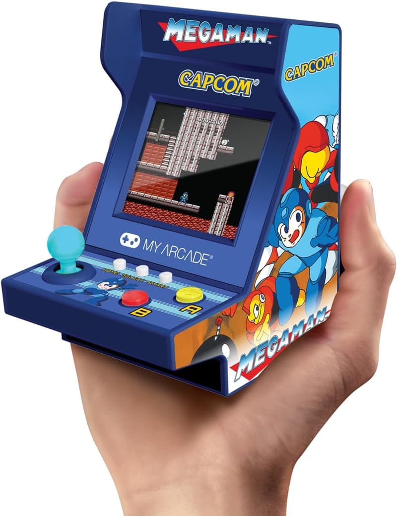 My Arcade Mega Man Pico Spieler – Tragbare Retro-Spielkonsole (6 Spiele in 1)