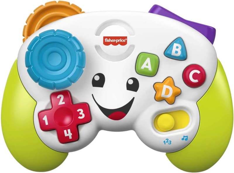 Fisher-Price Lernspiel-Controller für Babys ab 6 Monaten, grün mit Musik und Licht