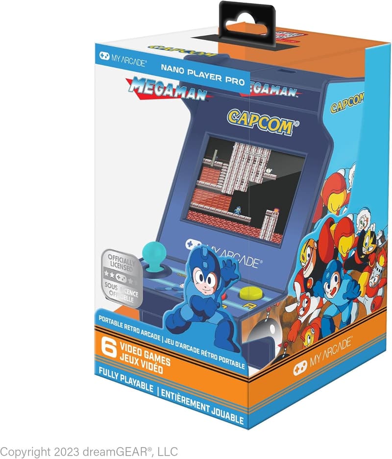 My Arcade Mega Man Nano Player Pro - Tragbare Retro-Arcade (6-in-1)