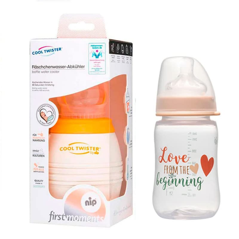 NIP Flaschenkühler Cool Twister mit 260ml Flasche und Sauger Gr. M