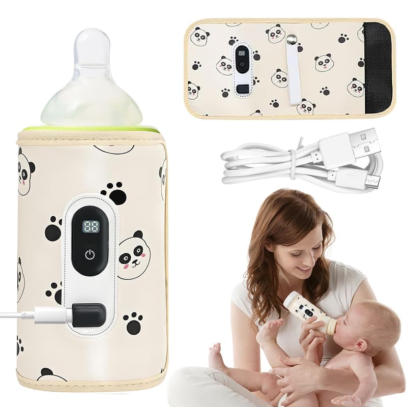 Portabler Babyflaschenwärmer mit LCD-Display und 21 Temperaturstufen