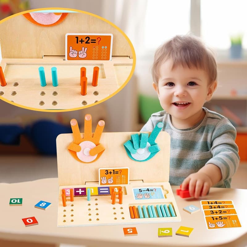 Mathematik-Zählblöcke für Kinder – Lernspielzeug für motorische Fähigkeiten