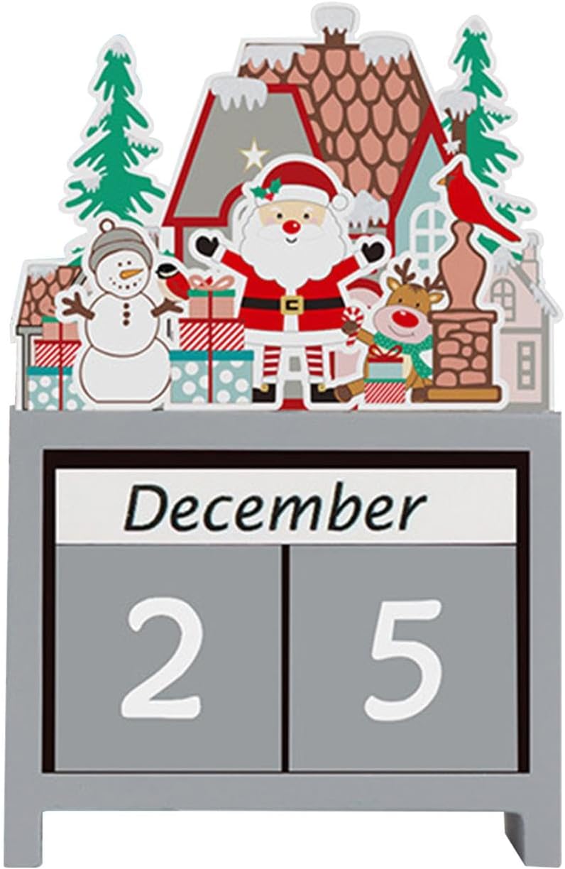 Rustikaler Weihnachts-Countdown-Kalender zur Heimdekoration