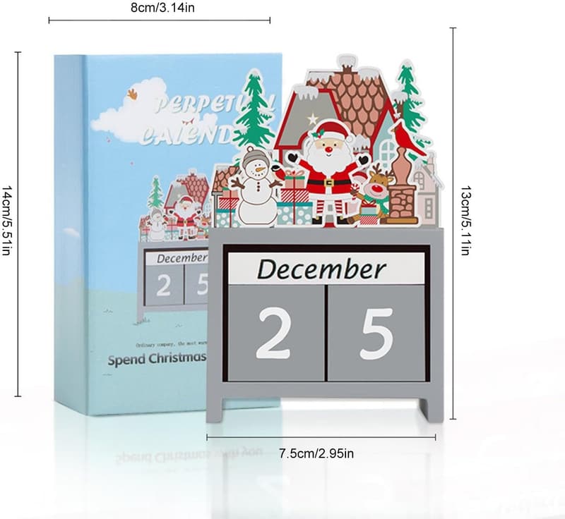 Rustikaler Weihnachts-Countdown-Kalender zur Heimdekoration