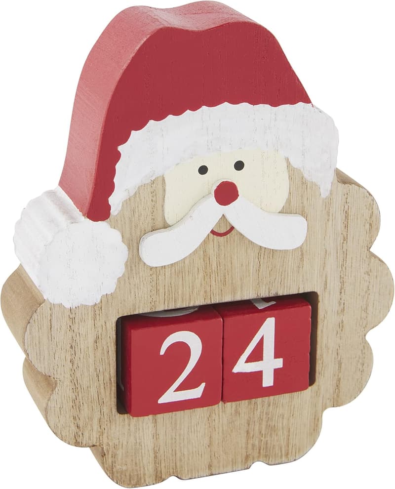 Weihnachtsmann Countdown-Blöcke von Mud Pie