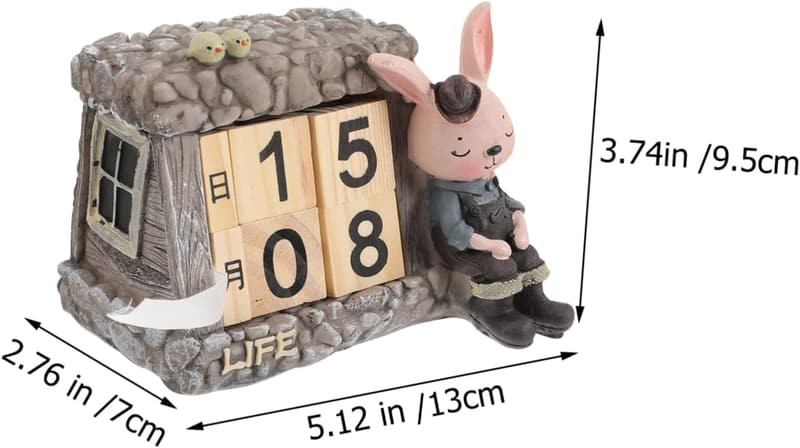 Rustikale Holzblock-Kalender für Tischdekoration und Strumpffüller