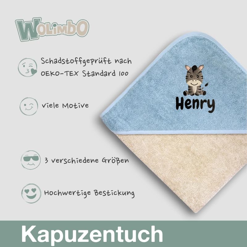 Personalisierbares Kapuzenhandtuch - Peach-Mauve - 100x100 cm - für Babys und Kinder