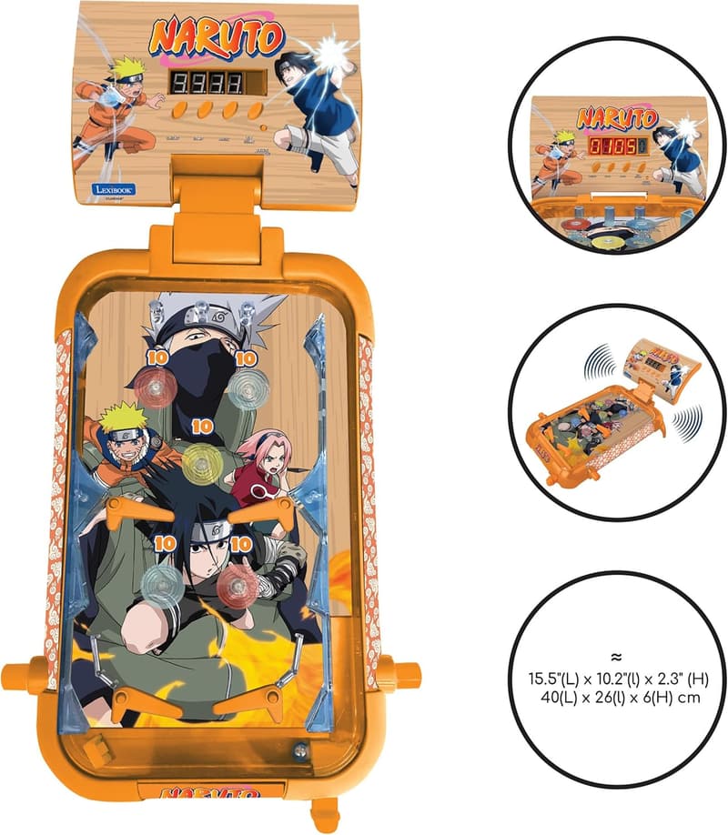 Naruto Elektronisches Tisch Flip Spiel für Kinder, mit LCD, Licht und Sound