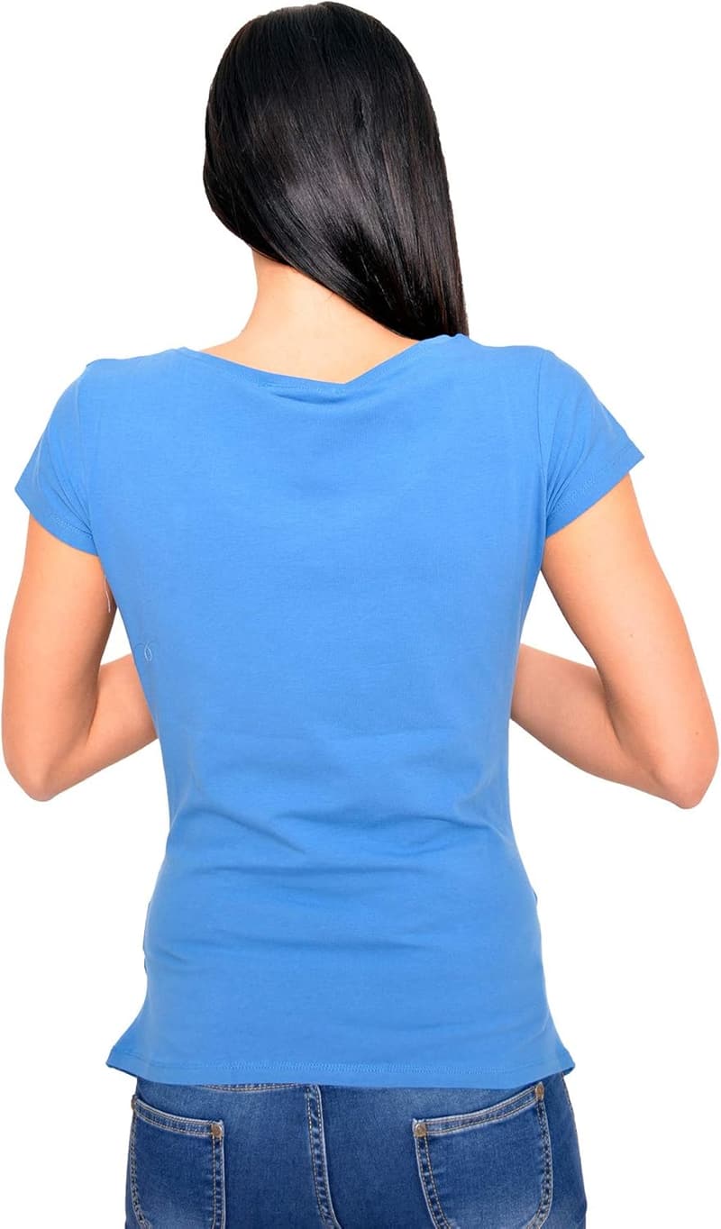 Lustiges Umstandsshirt mit Motiv für Schwangere, gestreift