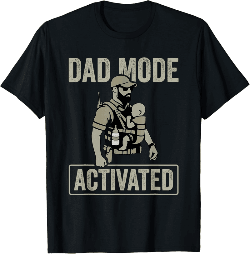 Papa Humor T-Shirt mit Taktischem Design für Väter