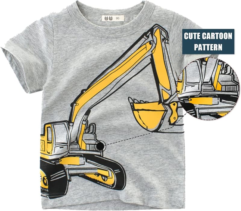 Süßes Baumwoll-Baby-T-Shirt mit Tiermotiv für 1-7 Jahre