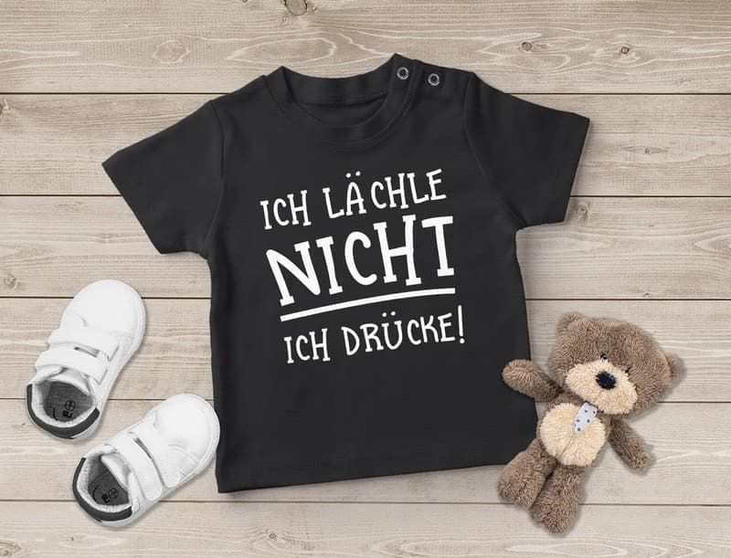 Lustiges Baby T-Shirt mit Spruch für Jungen und Mädchen