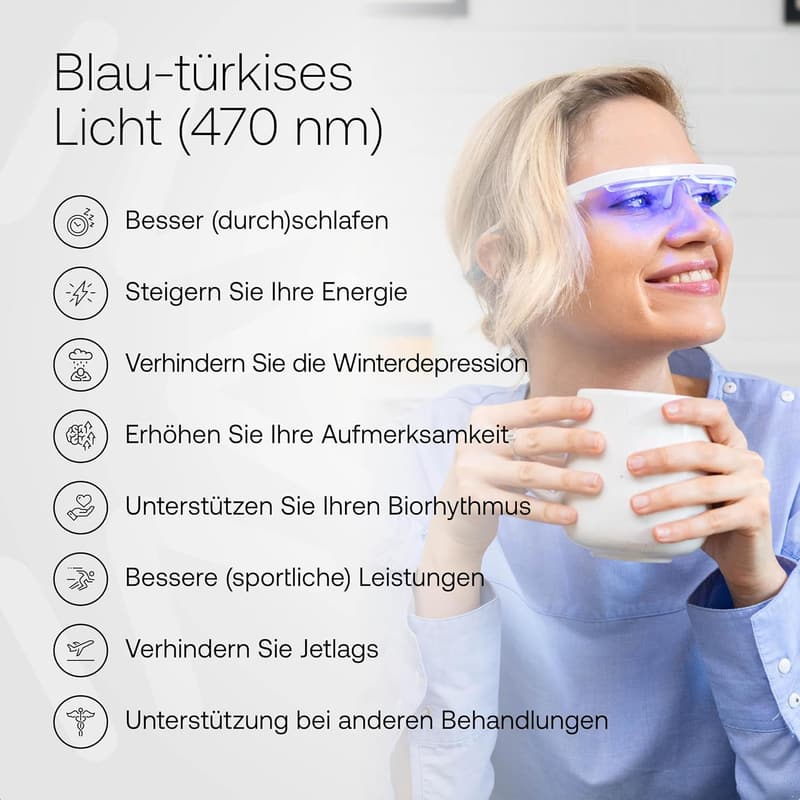 Lichttherapiebrille AYOlite – Benutzerfreundlich & sicher, UV-frei