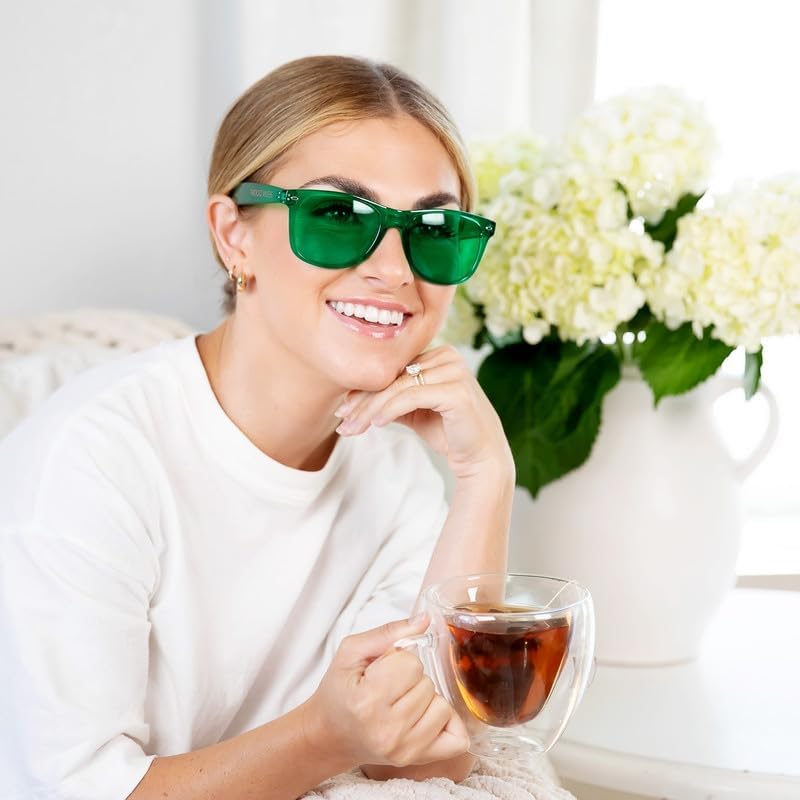 Farbtherapie-Brille für Entspannung und Fokus – bunte Sonnenbrille-Set