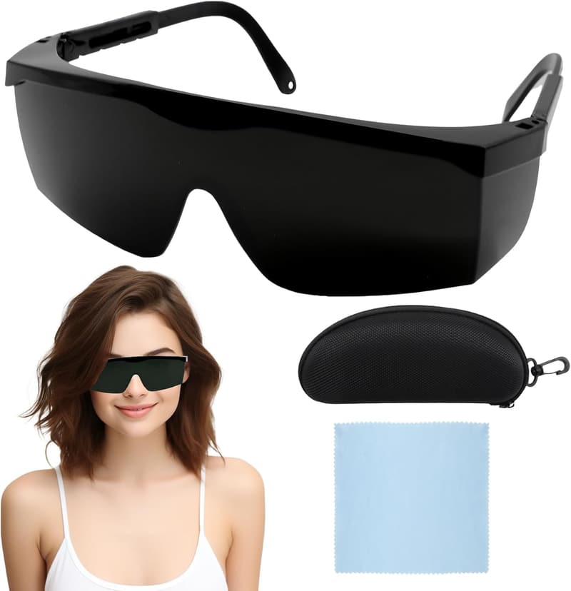 IPL Schutzbrille für Haarentfernung & Kosmetik, UV-Schutz, Dunkelgrün