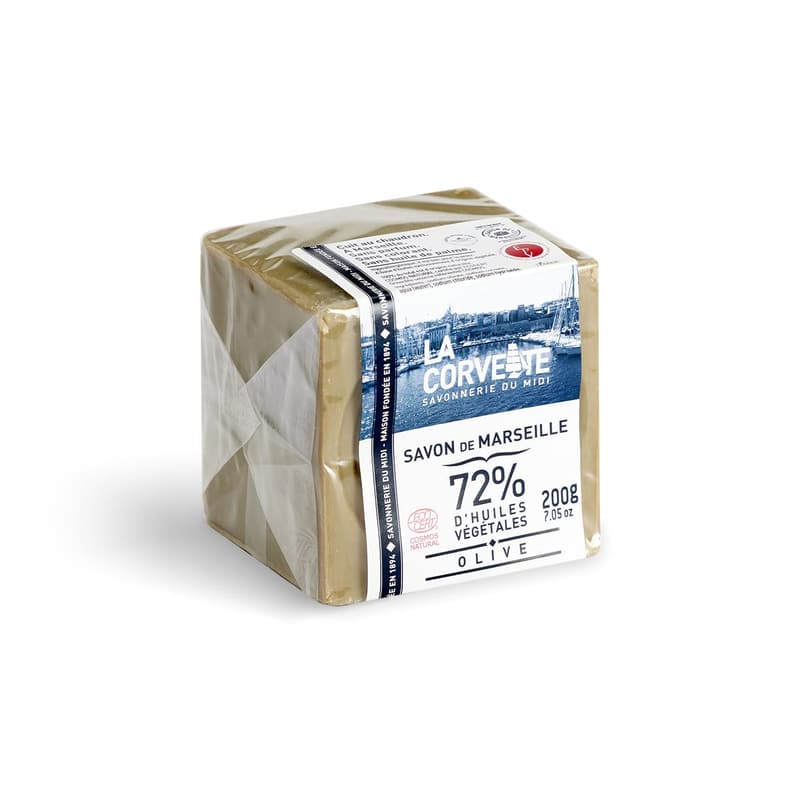 La Corvette Olivenölseife Würfel, 200 g