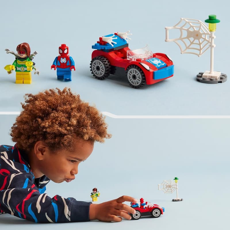 LEGO Marvel Spider-Man Auto-Set mit leuchtenden Teilen, ab 4 Jahren