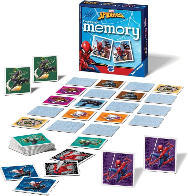 Ravensburger Marvel Spiderman Mini Memoryspiel für Kinder ab 3 Jahren