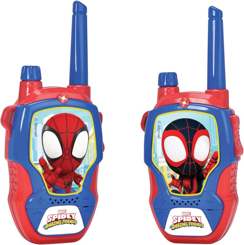 Marvel Spidey Walkie Talkies für Kinder ab 4 Jahren - 2er Set, bis 100 m Reichweite
