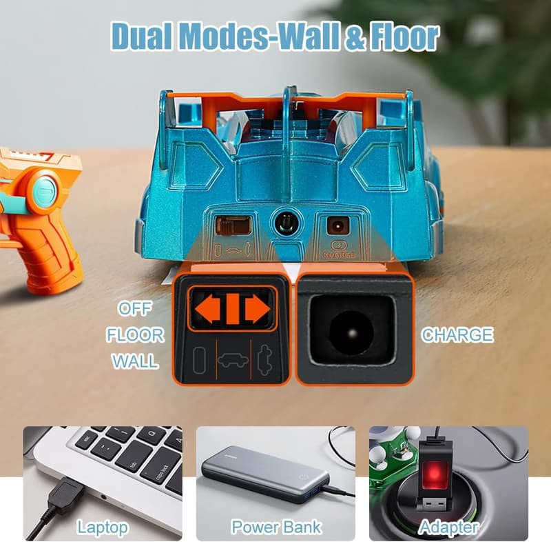 Laserwand-Auto mit Infrarot-Tracking und 360° Rotation für Kinder