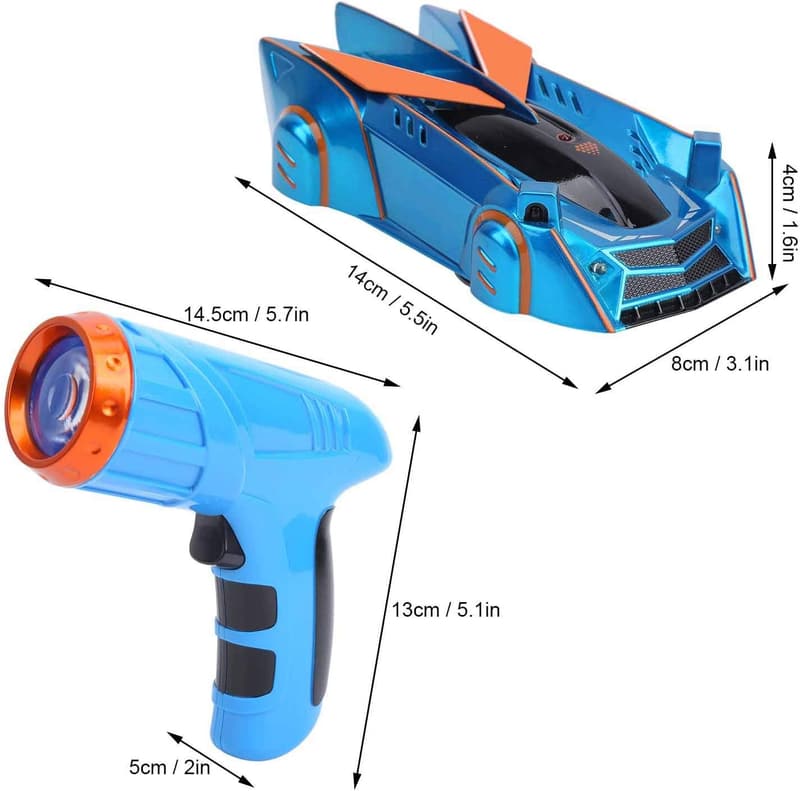 Infrarot-Wandkletter-Rennwagen mit Allradantrieb für Kinder (blau)