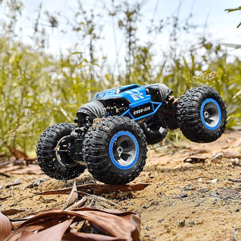 BEZGAR TD141 4WD RC Stunt-Auto für Kinder und Erwachsene, Blau