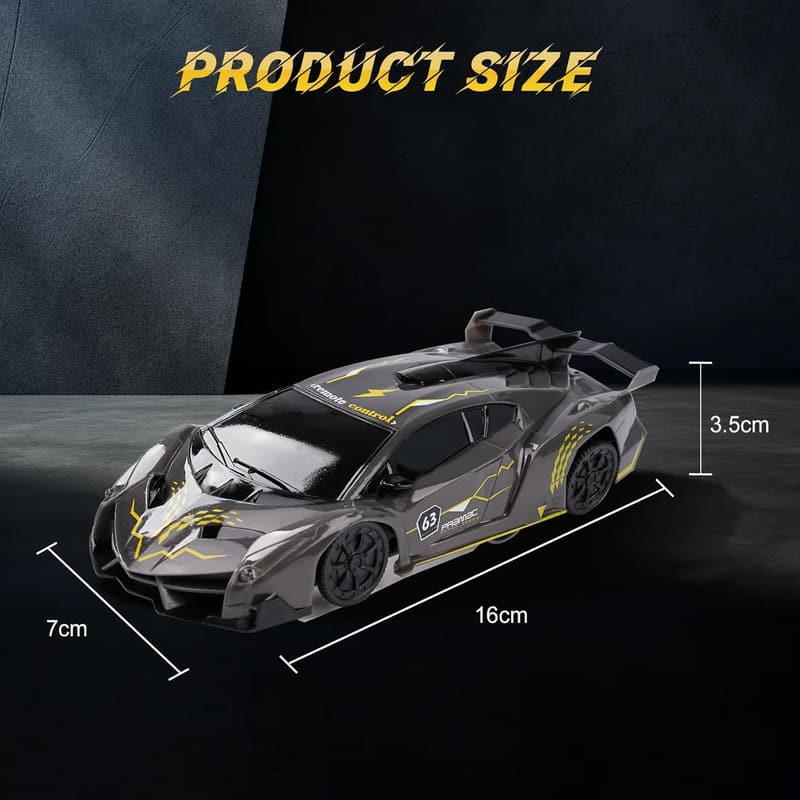 Wallfahrendes RC Stunt-Auto mit 360° Drehung und LED für Kinder