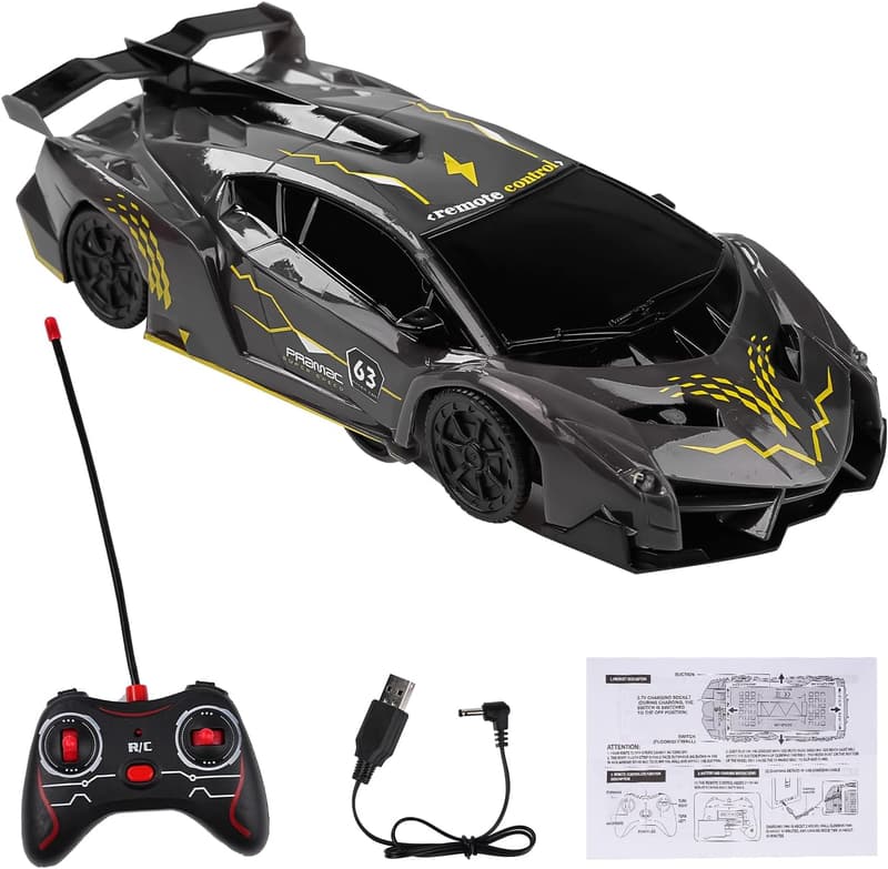 Wallfahrendes RC Stunt-Auto mit 360° Drehung und LED für Kinder