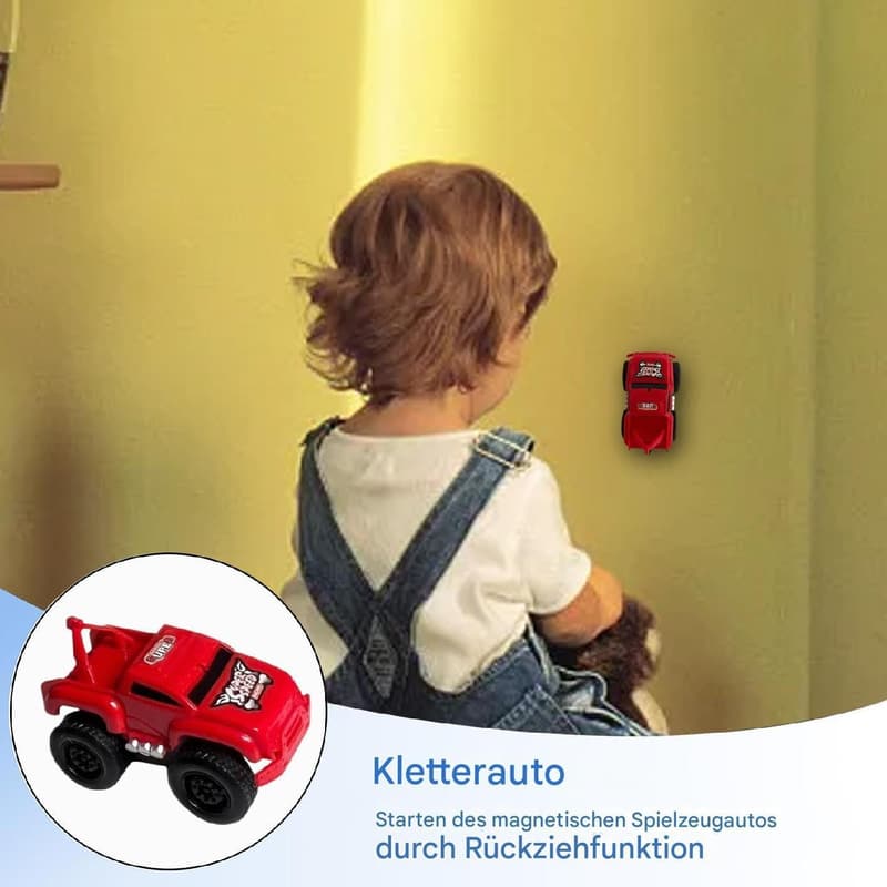 Wandauto-Spielzeug für Kinder - Laser-kletterndes Fahrzeug in Rot