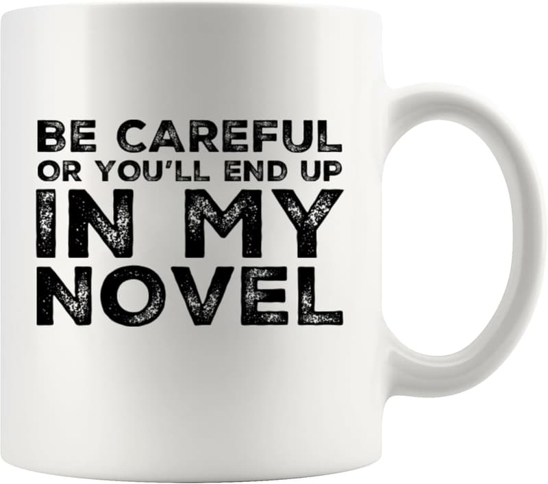 Sarkastische Keramik-Kaffeetasse für Schriftsteller – 325 ml