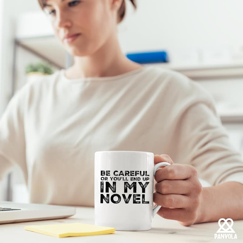Sarkastische Keramik-Kaffeetasse für Schriftsteller – 325 ml