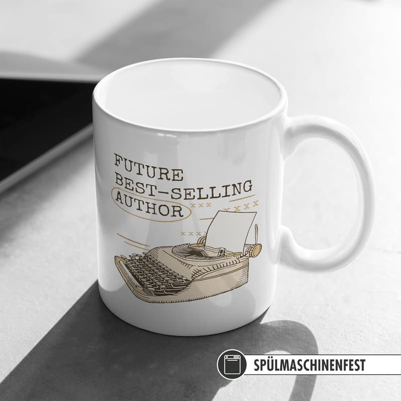 Kaffeebecher für Schriftsteller und Journalisten - Sweetify Autor Tasse