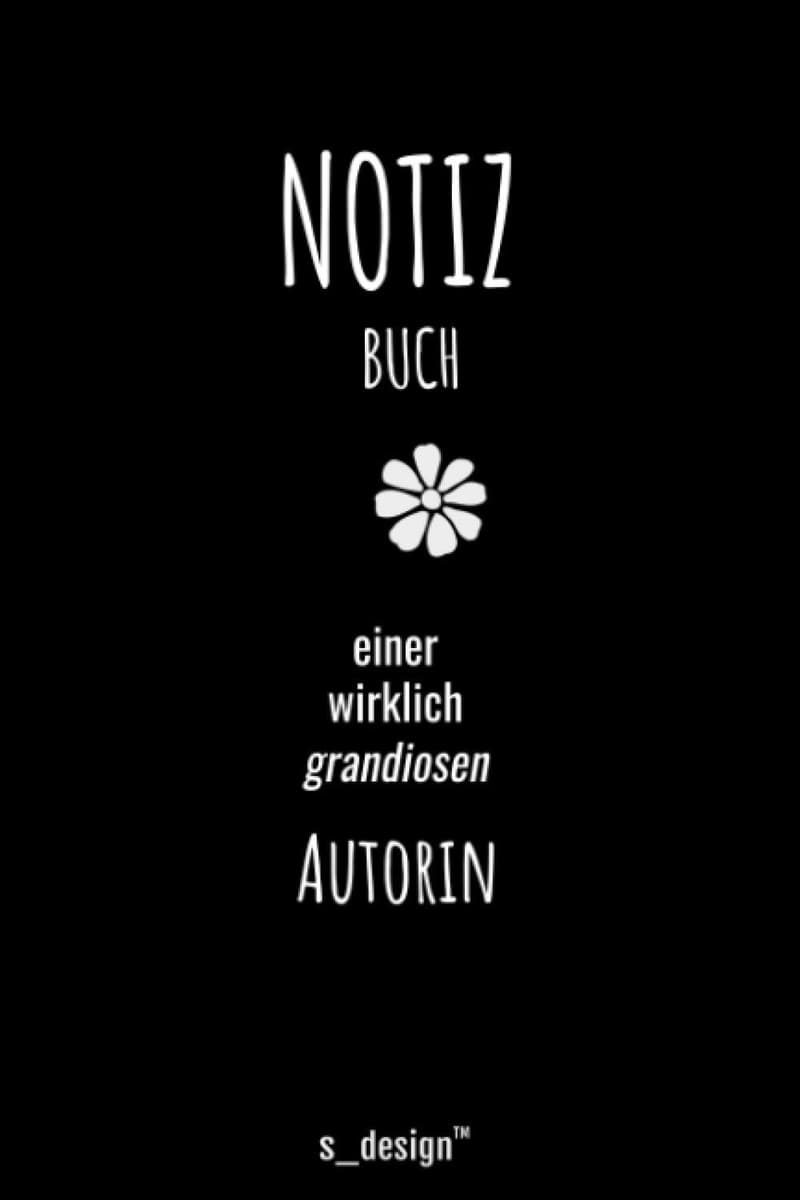Notizbuch für Autoren - Originelles Geschenk mit 120 linierten Seiten